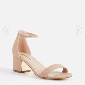 Brand new nude and gold heels